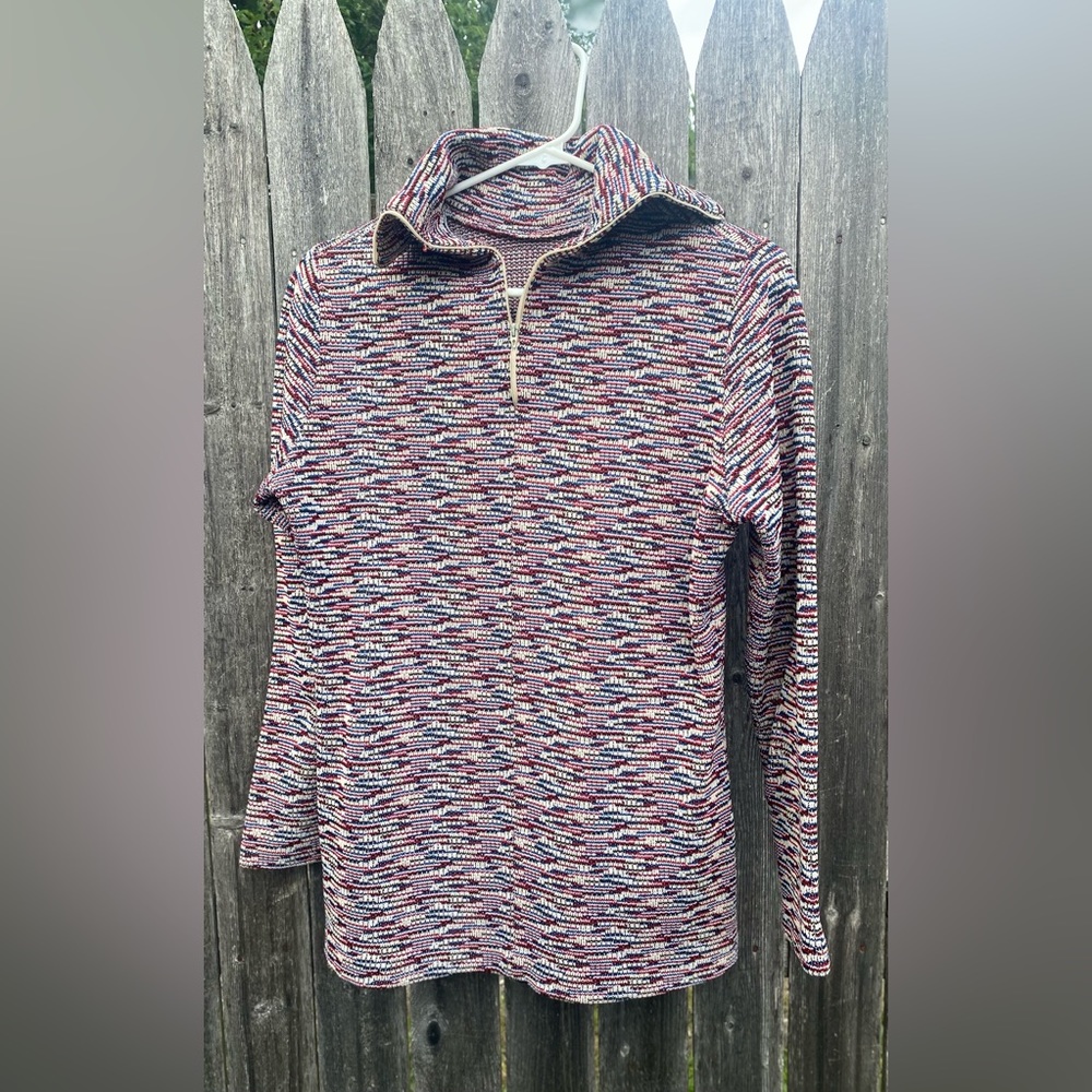 Vintage 3/4 zip pull over